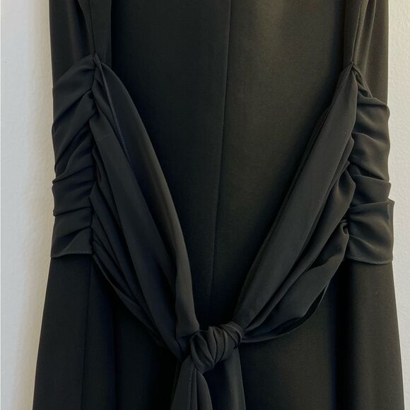 Vera Wang Vintage Black Tie Dress - Picture 6 of 8